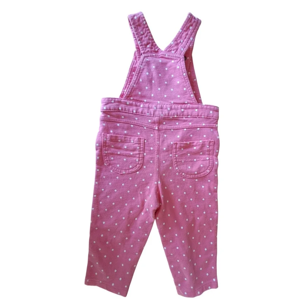 Carters Pink Polka Dot‎ Overalls 18 Months